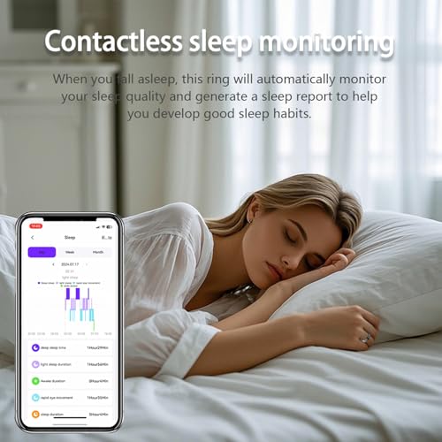 Smart-Ring-Health-Tracker-for-MenWomen-Sleep-Tracking-Wearable-Heart-Rate-Fitness-Tracker-Blood-Oxygen-Monitoring-No-App-Subscription-Up-to-5-Days-of-Battery-Life-Black-Size-10