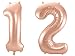 Produktbild Folat 800020 - Folienballon - Zahl 12 - rosegold - ca. 86 cm hoch