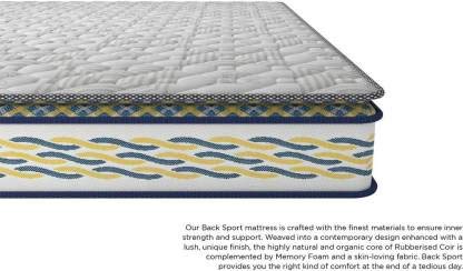 Image of Centuary Mattresses Back Sport Orthopaedic Coir Foam Mattress (King, 78x72x6)