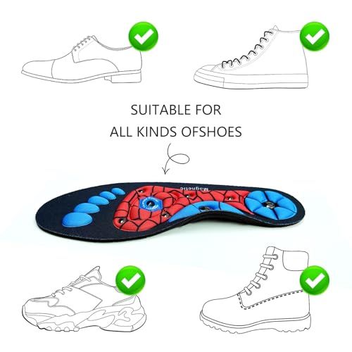 Image of Magnetic Acupressure Insoles,Orthopedic Insoles,Relieve Tired can be Used by Both Men and Women (Red, S-US(6-9))