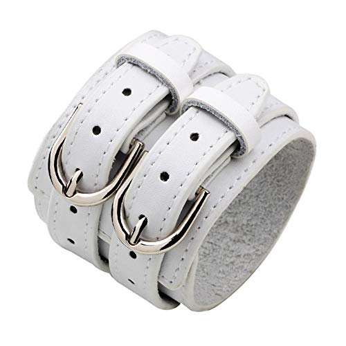 Bracelet en cuir vintage punk idéal pour affirmer le style des couples d'étudiants