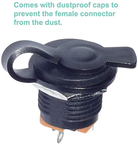 RUNCCI-YUN Connecteur Jack 5,5 X 2,5, Angle Droit Jack 5.5 X2