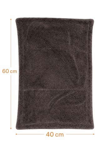 Image of 1600 GSM Microfiber Cloth for Car Cleaning 60x40 cm (1 Pc) Grey | Super Absorbent Drying & Detailing Towel for Car, Scratch-Free