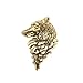 Produktbild Herren Schmuck, Brosche Nadel, Wolf Muster, Anzug Zubehör, Hochzeitsschmuck - Antik Gold
