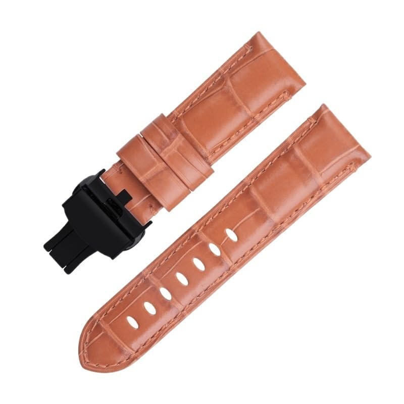 Bracelet montre cuir véritable 20mm 22mm 24mm souple pour Panerai PAM441