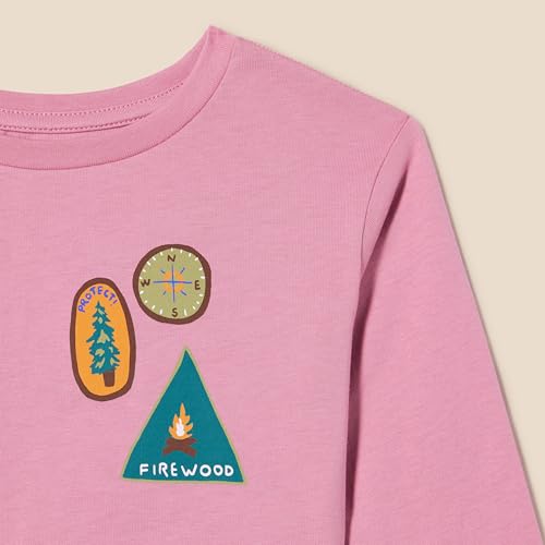 Amazon Essentials Girls and Toddlers' Long Sleeve T Shirts, Pack of 33