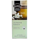 Farmer Brothers Premium Jasmine Green Tea, 25 Individually Wrapped Tea Bags – Smooth, Fragrant, Gluten-Free, Kosher Certified, Naturally Sweet and Floral Scented Tea