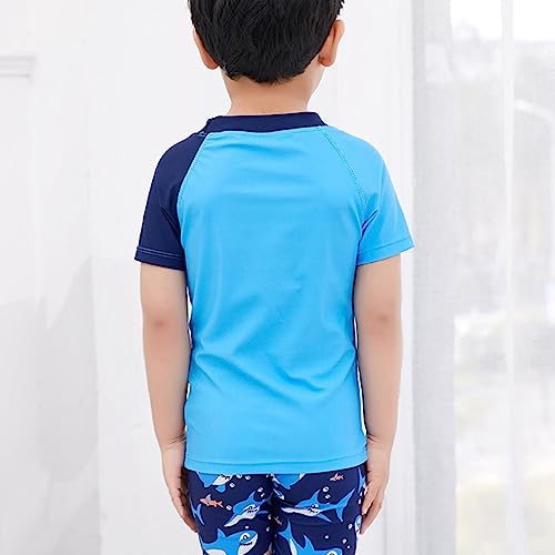 Betadog Boys' Swimsuit Short Sleeve Set Cute Cartoon Print Swimsuit Sun Quick Drying Boys' Swimsuit Bathing3