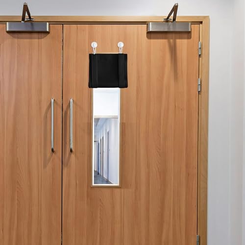 NICETOWN Classroom Door Curtain for Window, French Door Shade for Privacy, Thermal Insulated Window Covering for RV Camper, Small Valance for Kitchen,