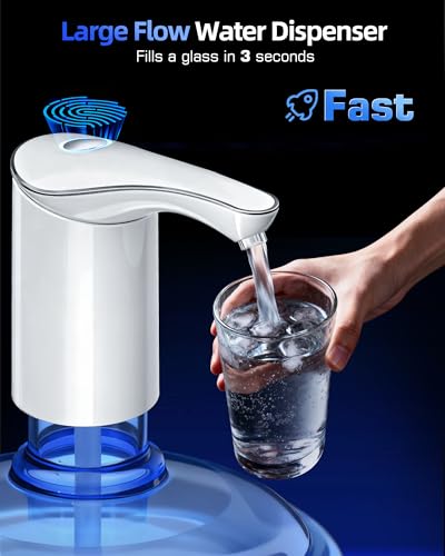 Image of Highest-Output Water Dispenser for 5 Gallon Jug, Electric USB C Water Pump