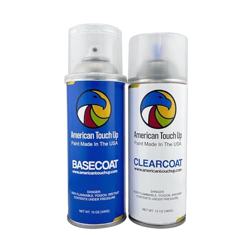 American Touch Up Spray Paint (Basecoat/Clearcoat) Compatible with Toyota - Select Your Color (1F9 Slate Metallic)