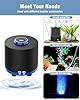 AQQA Aquarium Air Pump, Quiet Powerful Fish Tank Air Pump 3W/6W/10W with Stainless Steel Dual Outlet, Adjustable Oxygen Aerator Pump with Air Stone Bubbler for Fish Tank Up to 200 Gallon 3W (Tubby) #2