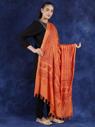 Hare Ram Hare Krishna Prayer Shawl from Banaras | Poly Cotton Religious Clothes2