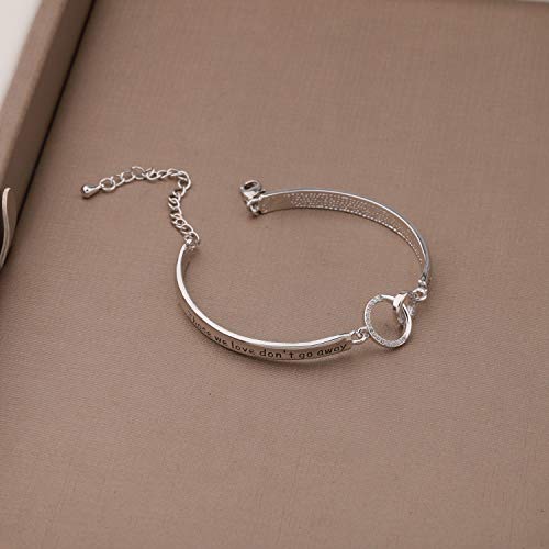 Zuo Bao Memorial Bracelet In Memory Of Dad Mom Sympathy Gift Those We Love Don't Go Away They Walk Beside Us Every Day Loss Jewelry for Her4