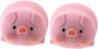 ibasenice 2 Pçs Brinquedos Brinquedo De Estresse Compacto Brinquedo De Porco Espremer Brinquedo Engraçado Porco Espremendo Brinquedo De Alívio De Pressão Desenhos Animados Brinquedo