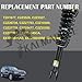 Kalmaegee 1PC Front Left or Right Shock Struts Assys w/o Active Compatible with Jaguar XF RWD 2009-2015
