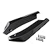 RUNGAO 2Pcs Car Universal Rear Bumper Lip Diffuser Splitter Canard Protector Black