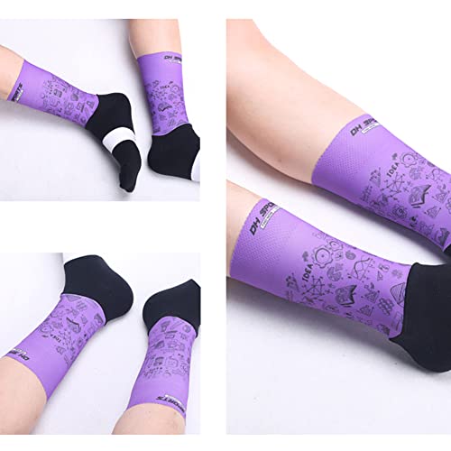 Cycling Socks Pro Mens Womens Riding Socks Bicycle Bike Sport Ankle Athletic Socks XC MTB BMX White Yellow Blue Green Red2