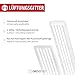 Gedotec Rejillas de Ventilación para Puerta | Cubierta Rectangular para Aeración |...