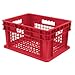 37682GREY - Solid Sides and Base - Straight Wall Container, Akro-Mils - Case of 3