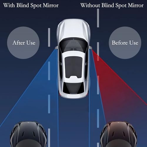image for HINGTAI 2Pcs Cars Square Blind Spot Mirrors, Car Side Mirror Blindspot
