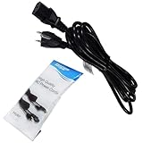 HQRP 10ft AC Power Cord Compatible with Compaq Presario CQ5106LA CQ5107C CQ5110F CQ5110LA CQ5110Y CQ5111F Desktop Home PC Mains Cable, UL Listed