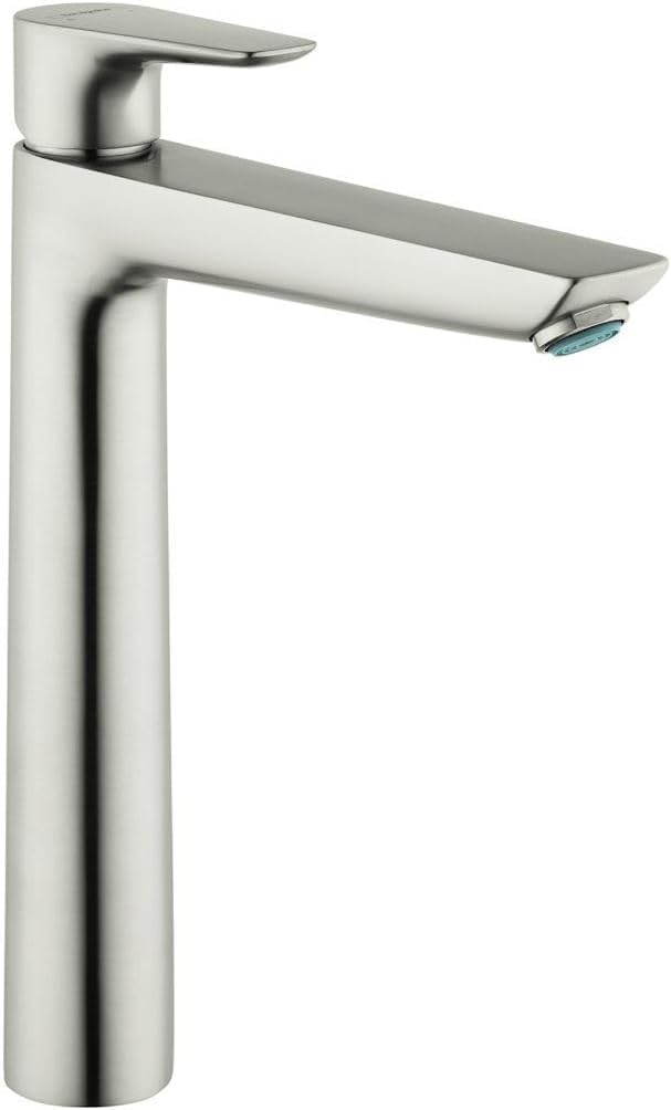 Talis E Modern Easy Install Easy Clean 1-Handle 1 11-inch Tall Bathroom Sink Faucet in Brushed Nickel, 71717821