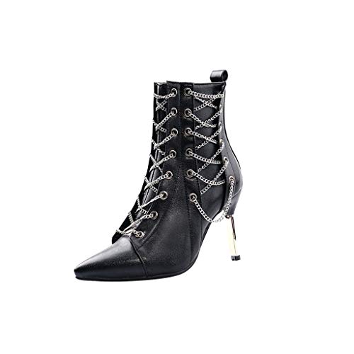 Botas negras tacon aguja mujer 【√ Ver Aquí】 Botasdemujer.com.es
