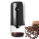 Kaffeemühle Elektrische Kaffeemühle, Keramik Kegelmahlwerk Wiederaufladbar und Tragbar, Mahlgrad Einstellbar Elektrische Propellermühlen Geeignet für Alle Kaffeebohnensorten