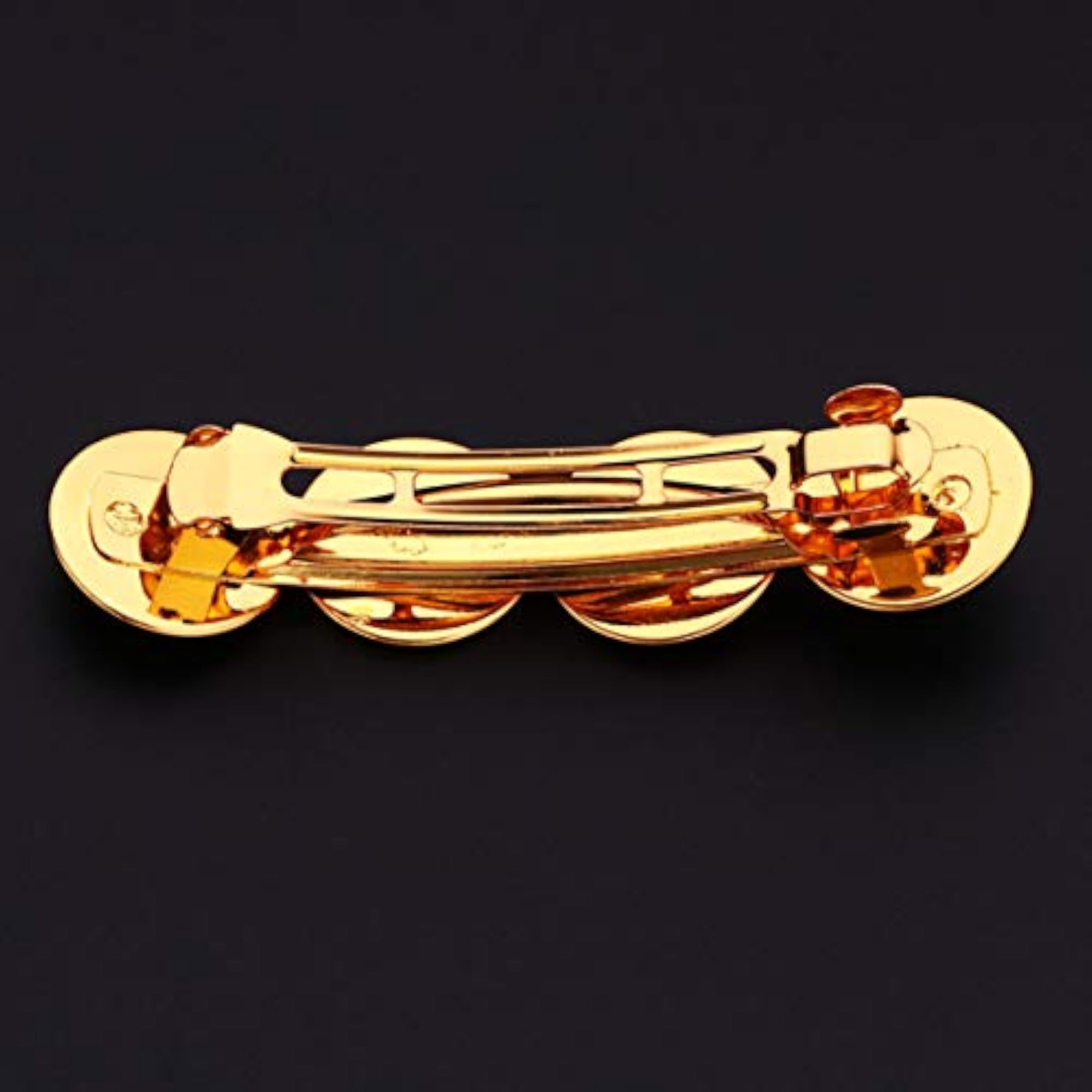 10pc Sparkly Round Metal Hair Clips Set
