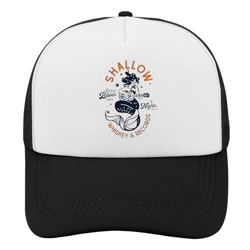 YFKFYTG Shallow Whiskey & Records Trucker Hat for Men