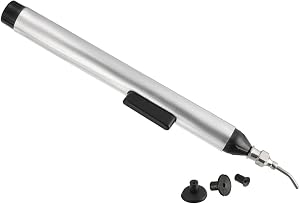 Vacuum Suction Pen, 150mm Length, IC Pickup Manual Tool with 3 Suction Pads – (Applications: for Small Electronic Components)