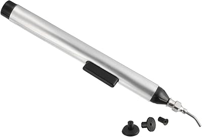 Vacuum Suction Pen, 150mm Length, IC Pickup Manual Tool with 3 Suction Pads – (Applications: for Small Electronic Components)