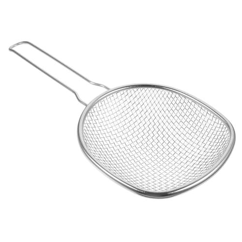 FONDOTIN Schiumarola a Maglia Fine in Acciaio Inox, Resistente alla Deformazione, per Noodles e Verdure, Utensile da Cucina per Scolare e Filtrare