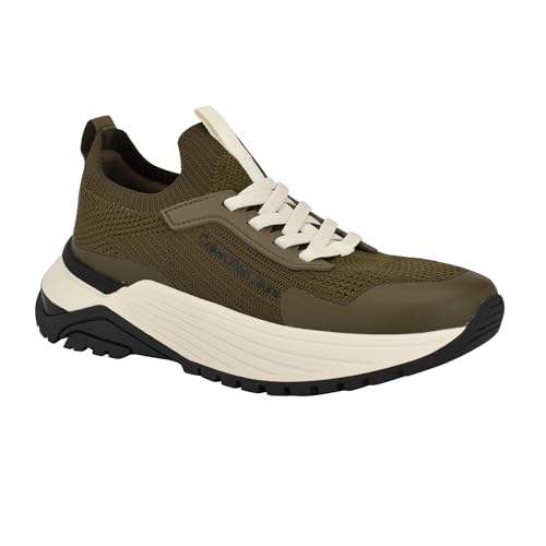 Calvin Klein Tenis Ariany para mujer, Verde oscuro Multi 300, 36 EU