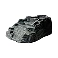 Algreen Products Tranquility Lightweight Polyethylene Outdoor Water Fountain Rock Waterfall for Garden, Pond, and Backyard, Gray