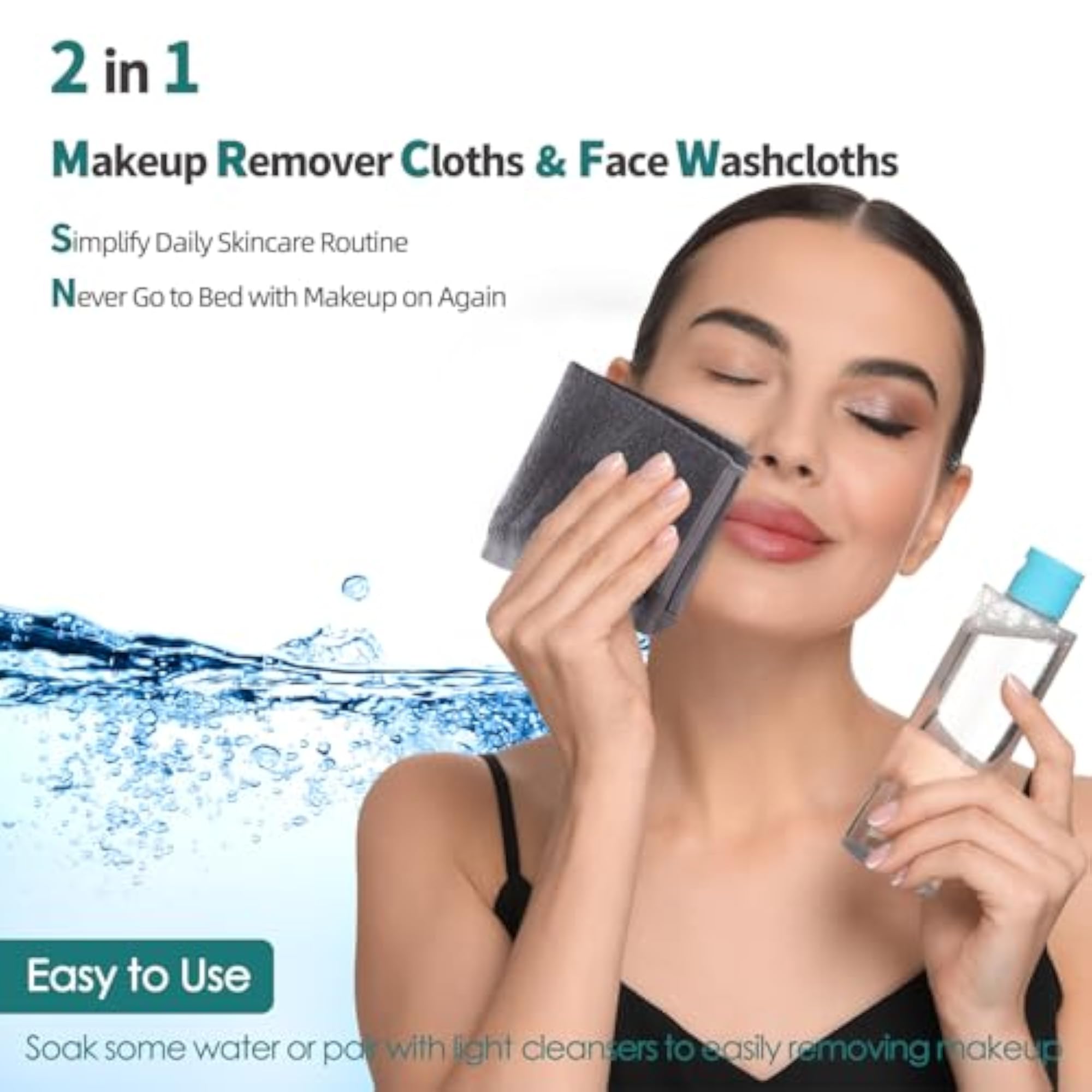 Super Soft Face Towels, 6 Pack for Sensitive Skin