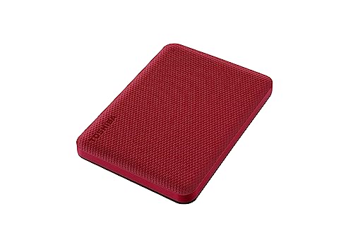 Image of Toshiba Canvio Advance 4TB Portable External HDD, USB3.0 for PC Laptop Windows and Mac. 3 Years Warranty. External Hard Drive - Red