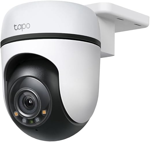 Tapo TP-Link 2K 3MP 1296P Outdoor Pan/Tilt Security Wi-Fi Camera, IP65 Weatherproof, Motion Detection, 360 C510W