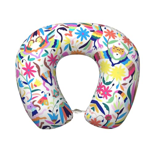 Almohada de viaje de poliéster con soporte para cuello miniatura 1
