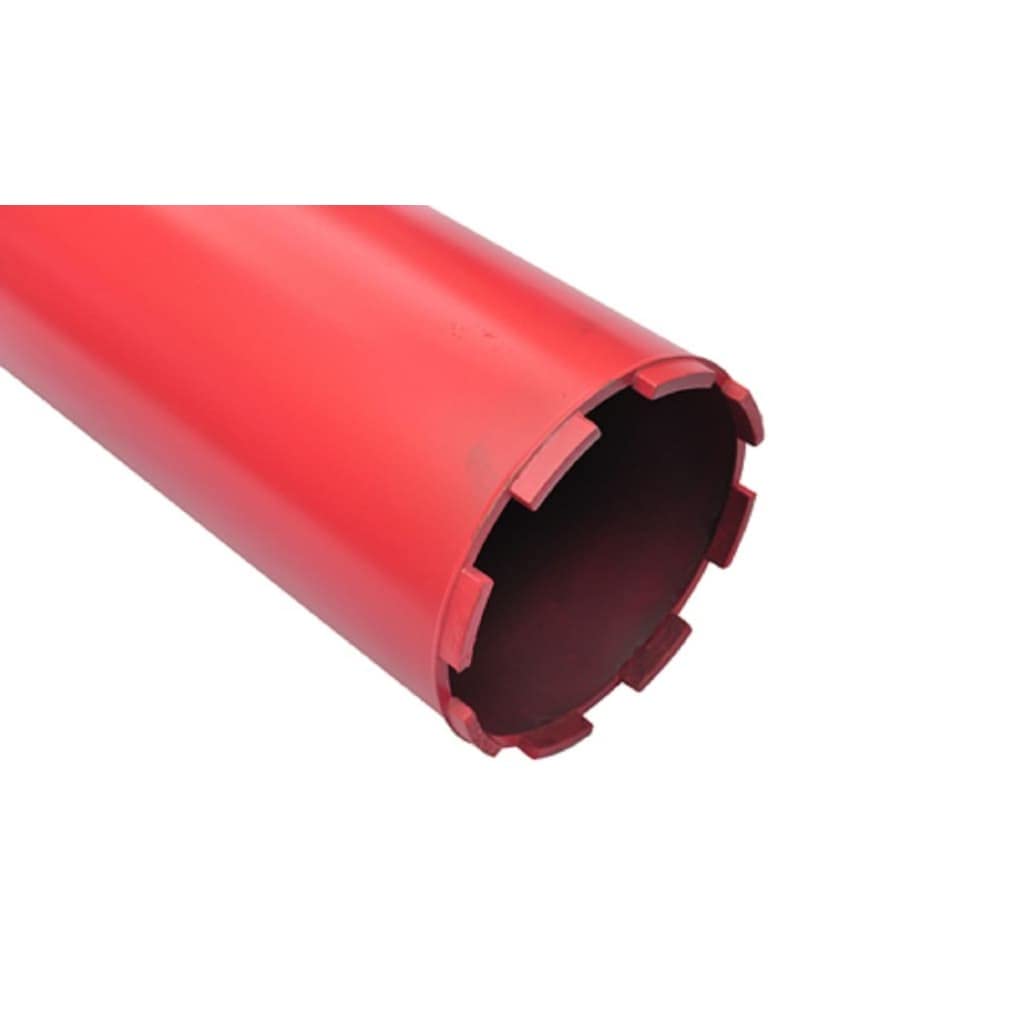 Diamentowe wiertło rdzeniowe 110 x 400 mm z przyłączem gwintowanym 1 1/4", wiercenie na sucho i na mokro do betonu, żelbetonu, granitu i twardej skały, akcesoria do wiertarki dla
