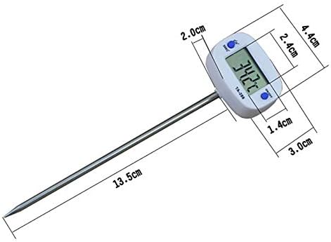 review NicKimi BBQ Meat Thermometer Oven Milk Water Oil Cooking Kitchen Thermometer Electronic Probe Rotatable Digital Food Thermometer