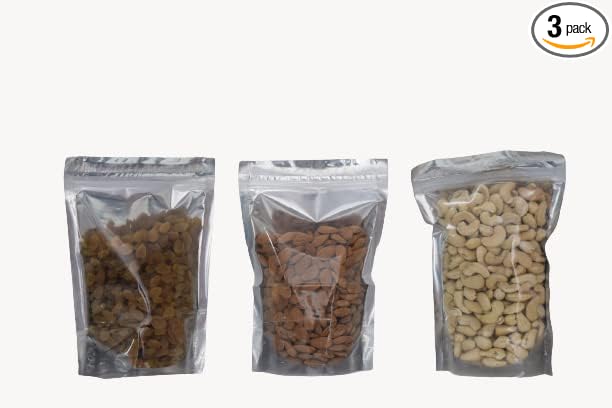 SETHJI Raw Dry Fruits & nuts Super Saver Combo Pack- Almonds ID (900g), W240 Cashew (900g) , Green Raisins (900g) – 2kg 700g at Rs. 1899
