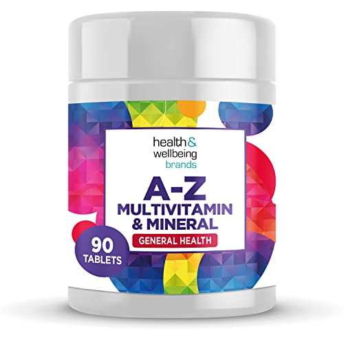 A-Z Multivitamin and Minerals Tablets, Vitamins for Men's and Women's, 23 High Strength Vitamins and Minerals Including Iron, Zinc Vitamin C and More (90)