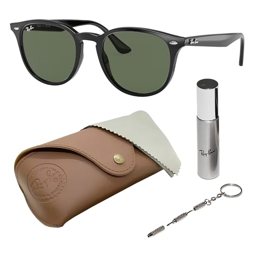 Image of Ray-Ban RB4259 Phantos Shaped Sunglasses for Men & Women with Official RAYBAN Eyewear Kit