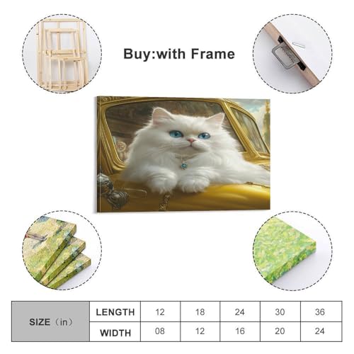 Impression chat persan sur toile idée cadeau décoration de maison