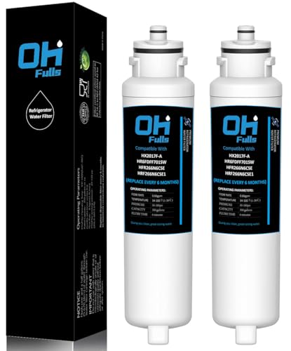 OHFULLS Water Filter HX2017F-A Replacement Compatible with Hisense HX2017F-A HX2017FR-A Water Filter Cartridge 2 Filters Included