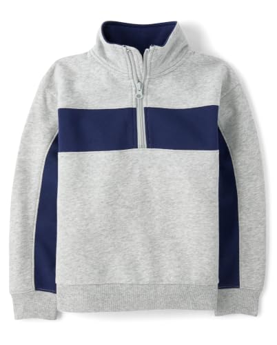 Image of The Children's Place Boys' Warm Fleece Quarter Zip Pullover