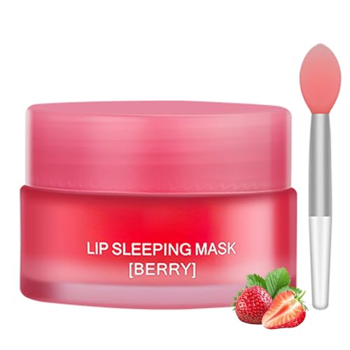 Lip Sleeping Mask, Moisturizing Lip Mask, Overnight Lip Mask for Chapped Cracked Dry Lips, Long Lasting Nourishing Lip Balm for