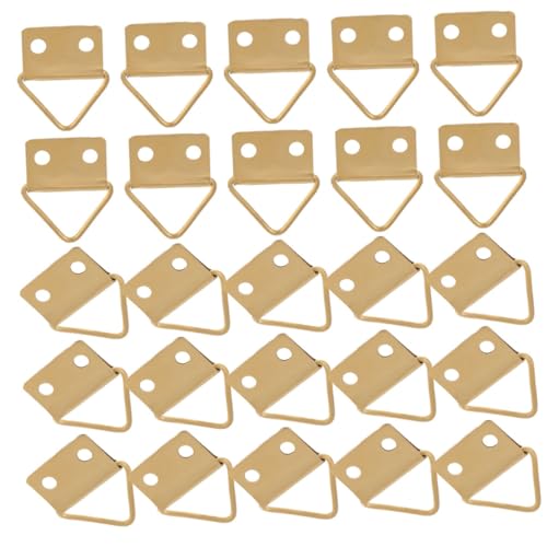 Image of 150pcs Triangle Picture Hangers Photo Frame Buckles for Easy Wall Hanging for Home Office and Art Displays